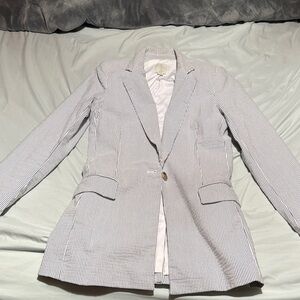 Women's Striped Blazer Jacket